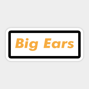 Big Ears Meat Brown Sticker